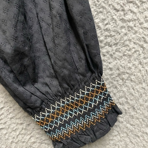 Women's Balloon Long Sleeve Tiered Dress Pockets Universal Thread Gray XS New - Picture 7 of 8